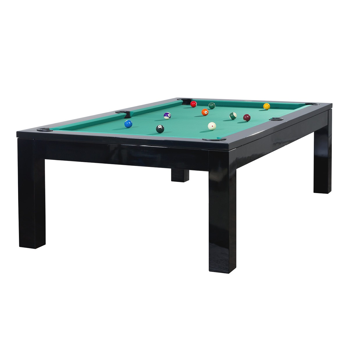 Schwarzer, klassischer Pool Billard Tisch