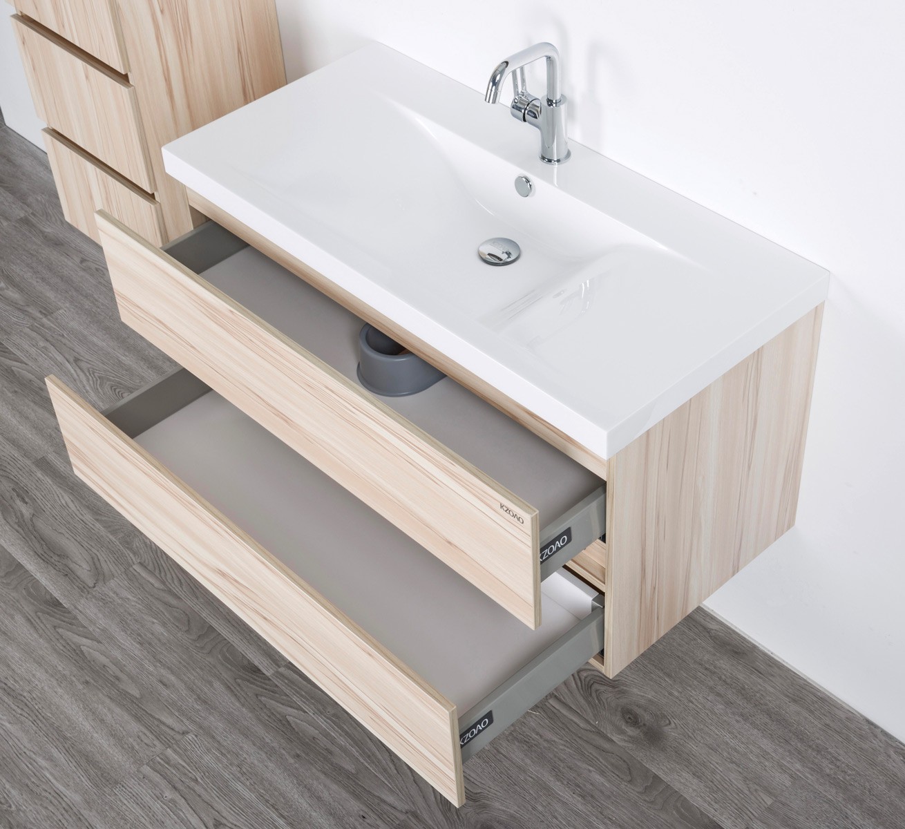 Paris Waschtisch-Set 60 cm kernahorn Badewelt Badezimmer Möbel Paris Waschtisch-Set 60 cm kernahorn Badewelt Badezimmer Möbel